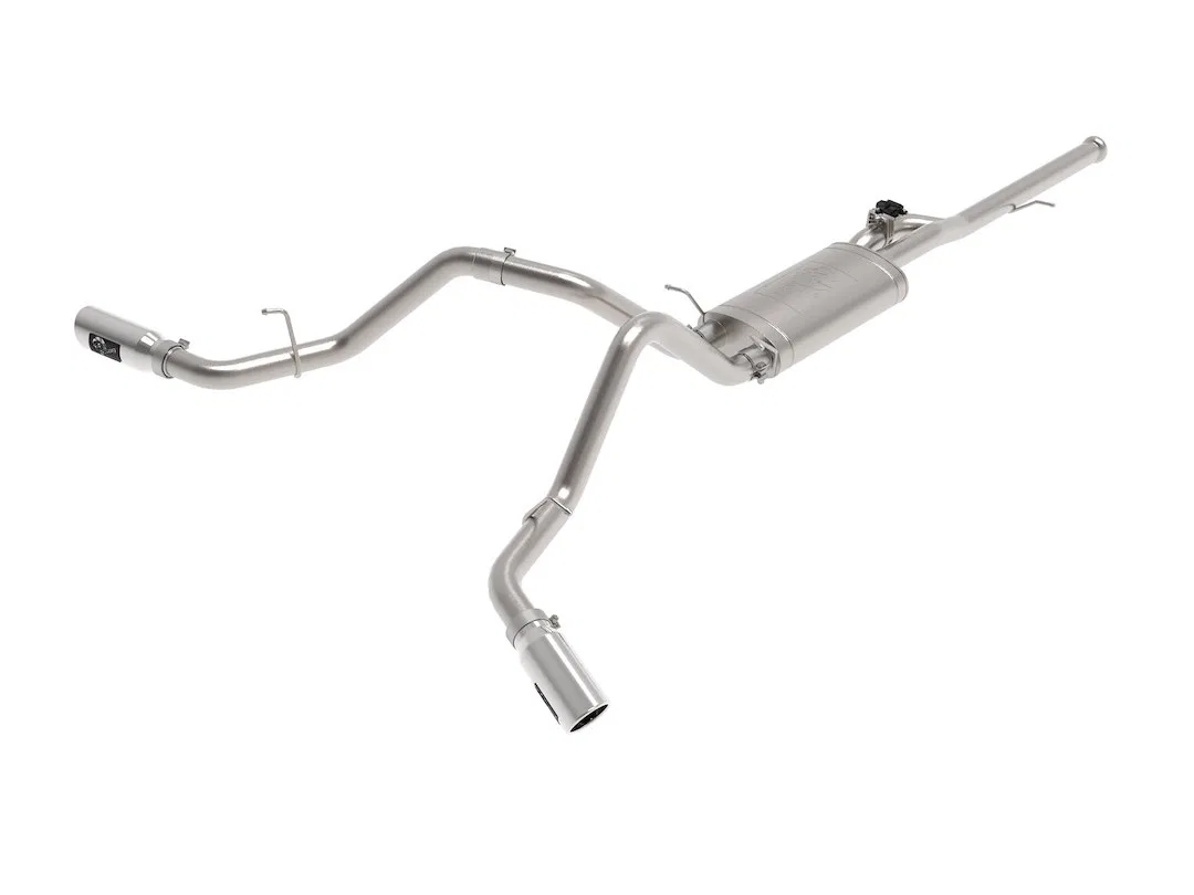 49-34132-P – AFE Exhaust System Kit, Stainless Steel With Muffler 3 Inch Pipe Diameter Single Exhaust With Dual Exits...